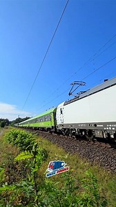 Speeding Vectron 193.937 with a FlixTrain July 2025 __________________________ #trains #germany #travel #trainspotting #railwayvibes #railways_of_europe #zug #eisenbahnfotografie #eisenbahn #speed #flixtrain | Trains & Planes MC