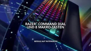 Die Razer BlackWidow V4 Pro mit immersiver Unterbodenbeleuchtung, Razer Command Dial und 8 Makro-Tasten. ⌨️ rzr.to/bwv4pYS-DE | Razer