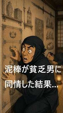 江戸の泥棒が貧乏男に同情した結果... 【だくだく】 #落語 #だくだく #江戸ばなし劇場 #江戸時代 #昔話 #日本文化 #コメディ #YouTubeShorts #ショート