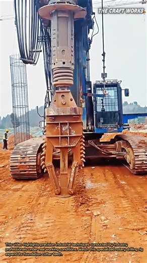 Rotary Drilling Rig Expanding Cutter #industrial #machinery #skills #foundation #construction