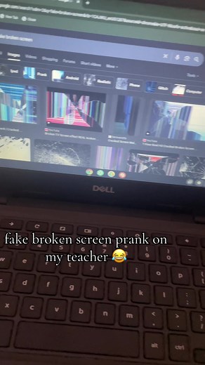 Fake Broken Screen Prank on Teacher 😂 #ChromebookPrank