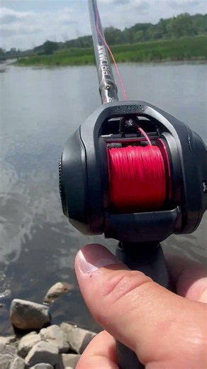 No Fade Red Braid ❤️ Built for Every Cast 🐟 #reactiontackle #fishing