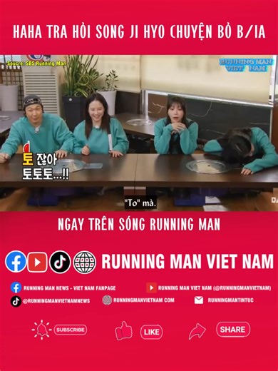Running Man Ep 785: Haha “tra hỏi” Song Ji Hyo chuyện bỏ rượ.u ngay trên sóng Running Man #runningman #ep785 #songjihyo #haha