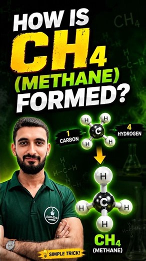 How is CH₄ (Methane) Formed? #shorts #chemistry #chemicalbonding