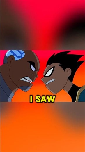 Classic Robin and Cyborg FIGHT about WALKING Away! #reels #teentitansgo #funny #dc #cartoon #shorts