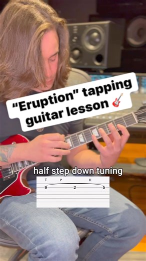 Eruption by Van Halen guitar tapping lesson tutorial #guitar #guitarist #guitarplayer #guitarlessons #eruption #vanhalen #guitarplayer #guitarsolo #guitartabs #guitarlesson #musictheory #guitarteacher #guitaristsofinstagram #guitarteacher #guitarhero #guitarra #shredguitar #guitarscales #rockguitar #metalguitar #metalguitarist #guitarlessons #guitartip #guitartips | LVL UP GTR