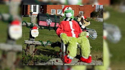 A Bath woman says a Grinch stole her life-size Grinch from her front yard