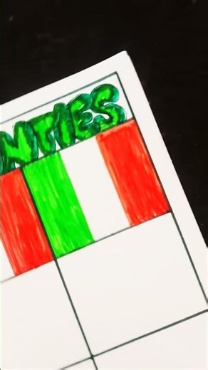 Flag of country drawing Italy (Part-4)(Art_with_Ayaan100K)