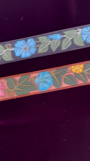 Custom Hand-tooled Floral Leather Belt - Etsy