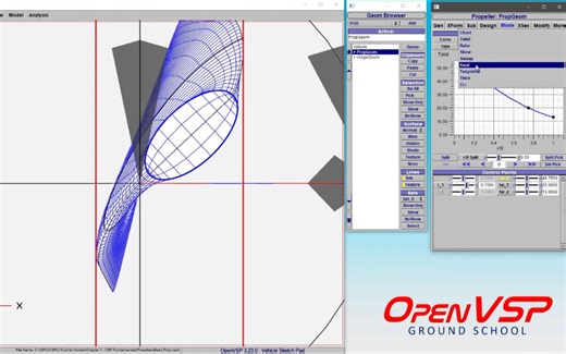 7、利用OpenVsp进行螺旋桨设计--- Rake and Skew