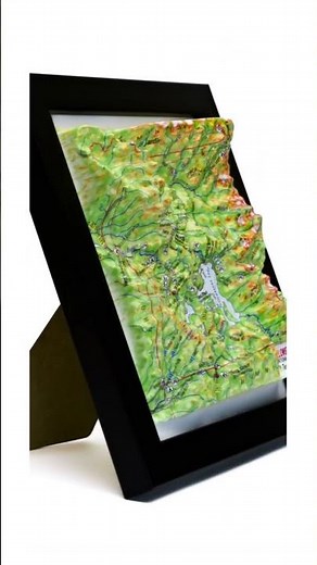 Yellowstone National Park 3D Raised Relief Map