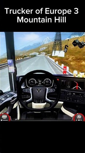 Trucker of Europe 3 Mountain hill #shorts #reels #toe3 #eurotrucksimulator2