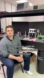 2.2K views · 38 reactions | @peyton__miller loves the opportunities for growth and applied technologies within the physics and optical engineering department! ⚡️ #RoseHulman #physics #OpticalEngineering #Laser #Lens #college #faculty #math | Rose-Hulman Institute of Technology | Facebook