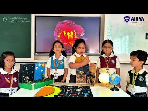 Exploring Earth & Space 🌍🚀 | Grade 1A Project | Aikya World School