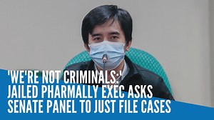 106K views · 2.2K reactions | Several days in jail after not turning over subpoenaed documents, a Pharmally Pharmaceutical Corp. official on Friday asked senators to file charges against them, saying they “suffer” behind bars even though they are not convicted criminals. READ: https://newsinfo.inquirer.net/1523428/were-not-criminals-jailed-pharmally-exec-asks-senate-panel-to-just-file-cases | INQUIRER.net | Facebook