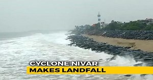 Cyclone Nivar Makes Landfall, Heavy Rain In Chennai, Puducherry |