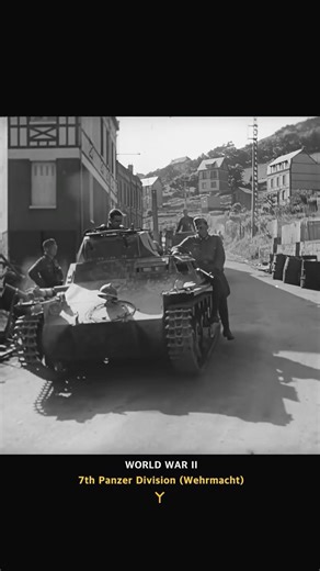 The 7th Panzer Division Ghost (Wehrmacht) during the Battle of France 1941 World War II #ww2 #tank