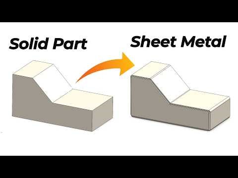 Convert Solid Part into Sheet Metal in SOLIDWORKS