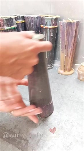 Making a black lavender carved candle with green stripes | Kate Kelley