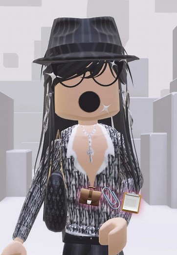 Pinstripe Fedora Fashion in Roblox