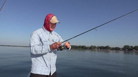 Bass fishing with the new blade bait Scuttletail!
