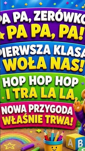 Pa Pa Zerówko 🎓🤩 #piosenkadladzieci #pożegnaniezerówki #piosenkidladzieci #shorts