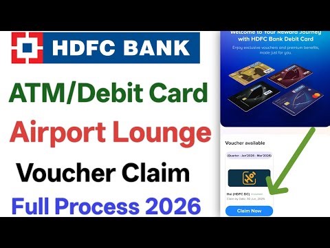 Hdfc debit card airport lounge access voucher claim process 2026 | Hdfc debit card airport lounge