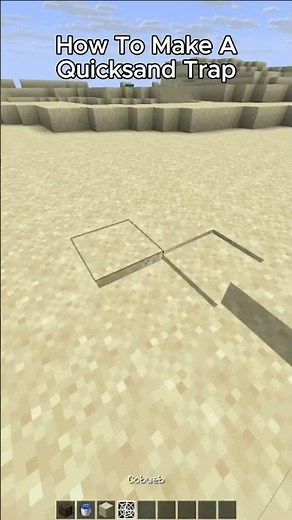 How To Make A Quicksand Trap #minecraft