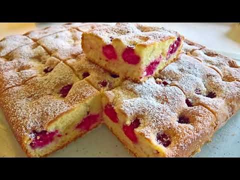 Jednostavan kolač sa malinama/Mirisan i ukusan