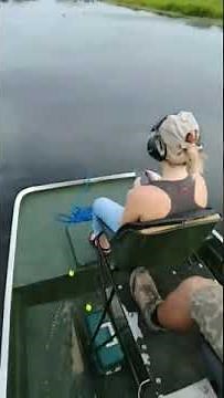 Girl sinks airboat in under 30 seconds!