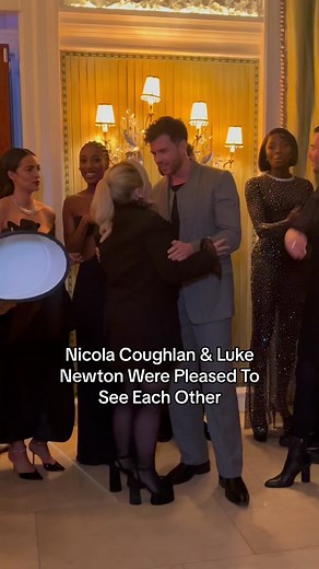 Nicola Coughlan and Luke Newton Reunite at British Vogue Fashion & Film Party