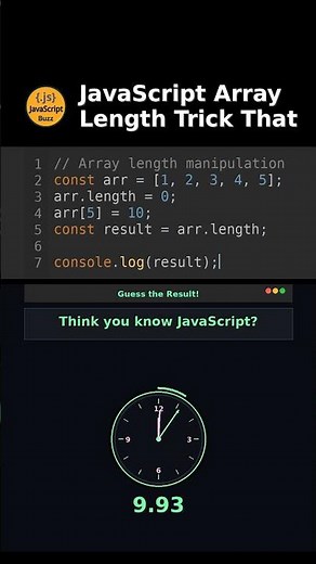JavaScript Array Length Trick That Breaks Logic