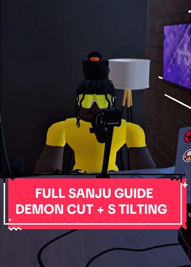 FULL SANJU GUIDE IN VOLLEYBALL LEGENDS ! Backtilting/S tilting and Demon Cut Tutorial #viral #roblox #volleyballlegends #volleyballlegends #funny