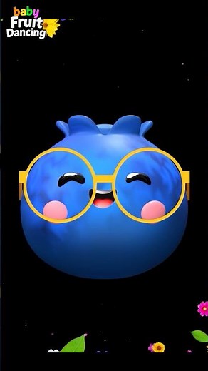 Blueberry Dancing with his Friends - Baby Fruit Dancing #lowstimulation #dancingfruit #sensoryvideo
