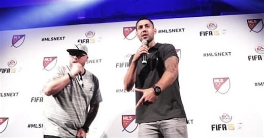 Clint Dempsey Tried to Rap (Again) at the FIFA 15 Launch Party in New York