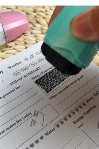 Keep your private information Private with this security roller stamp. It scrambles the look of numbers and letters and let's it be know it is Confidential information. #privacy #stamp #security #hackers #identitytheft