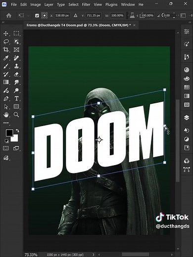 Photoshop Tips: Text Behind Person & See-Through Effects