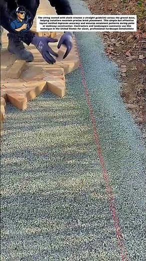 Perfect Paver Alignment Using a Chalk Line | Professional Patio Installation Trick