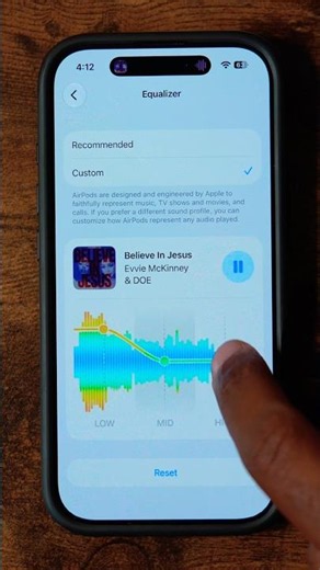 How To Use AirPods Custom EQ #airpods #iphone #apple #ios27