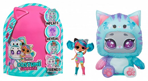 LOL Surprise Tweens Costume Surprise Emma Emo Fashion Doll with Inflatable Teal Kitty Pet Costume, Surprises, Fashions & Accessories, Kids Toy Gift Ages 4