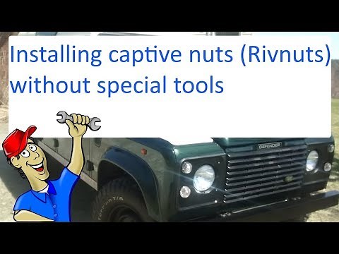 Installing captive nuts real time without special tools