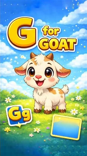 G for Goat 🐐 | ABC Alphabet Learning for Kids #GForGoat#AlphabetLearning#ABCsForKids