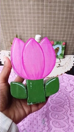 DIY cute pen holder tutorial 🌷✨#craft #diy #handmade #short #youtubeshorts