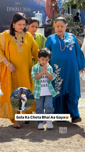 Indian Telly on Instagram: "Gola Bada Bhai Ban gaya 😍❤️ #bhartisingh #indiantelly #mt"