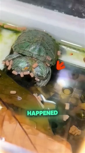The Two-Headed Turtle Survived Because One Refuse To Give Up #shorts #animals #shorts