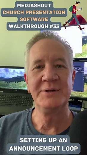 MediaShout Walkthrough 33: Setting Up an Announcement Loop Setting up an announcement loop can't be easier! #churchproduction #techteam #churchmedia #presentations #churchslides | MediaShout | Facebook
