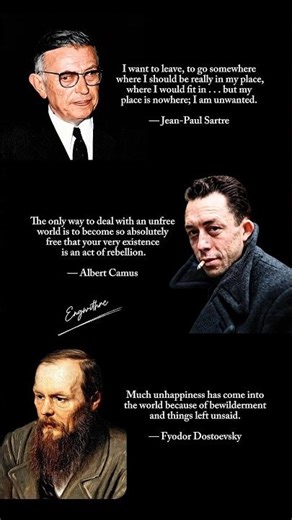 Sartre, Camus & Dostoevsky on Loneliness #quotes #philosophy #dostoevsky #existentialism #shorts