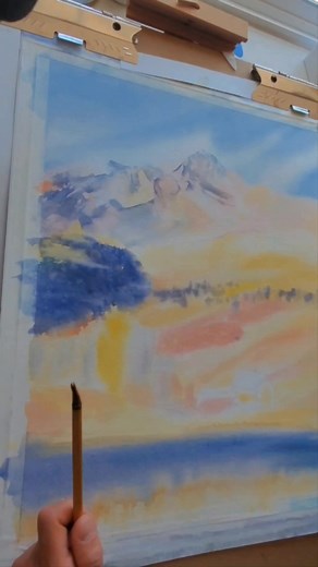 Colorado 14ners - The Mountains Sing for Joy series | Wilson Peak Wilson Peak is located in the Lizard Head Wilderness of the Uncompahgre National Forest in the San Juan Mountains of Colorado, United States. It is the highest point in San Miguel County and has an elevation of 14,023 feet (4,274 meters). The painting took about 10 hours to complete! Credit: This painting is inspired by John Fielder's photo. #wilsonpeak #Colorado14ers #WatercolorPainting #IvywildStudio #LandscapeArt #TimeLapseArt 