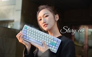 599元起步 多色彩梦幻65客制化套件|IXI LAB STORY65机械键盘开箱展示｜苦茶子轴｜ARMORSUIT雅典娜键帽