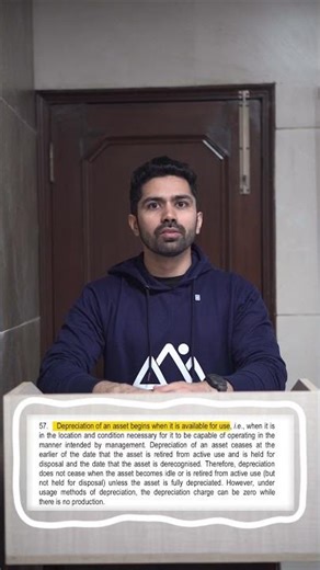 When do we start depreciating an asset?